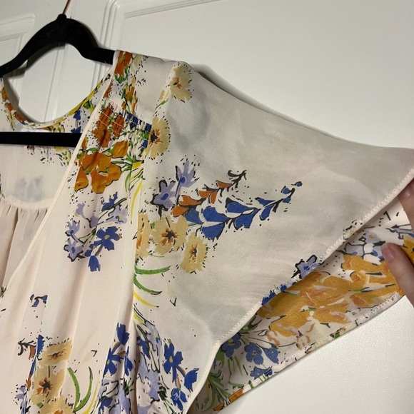 Parker Floral Tiered Silk Blend Dress - Picture 4 of 11